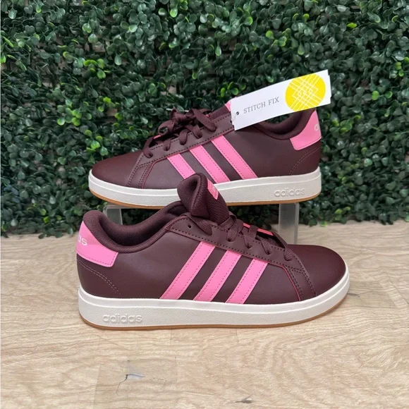 adidas gazelle silver green womens adidas Grand Court 2.0 Sneaker | Women's | White/Black | Size 7
